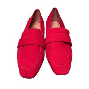 Women's HALOGEN Halucy-Lea Red Suede Flat 10M